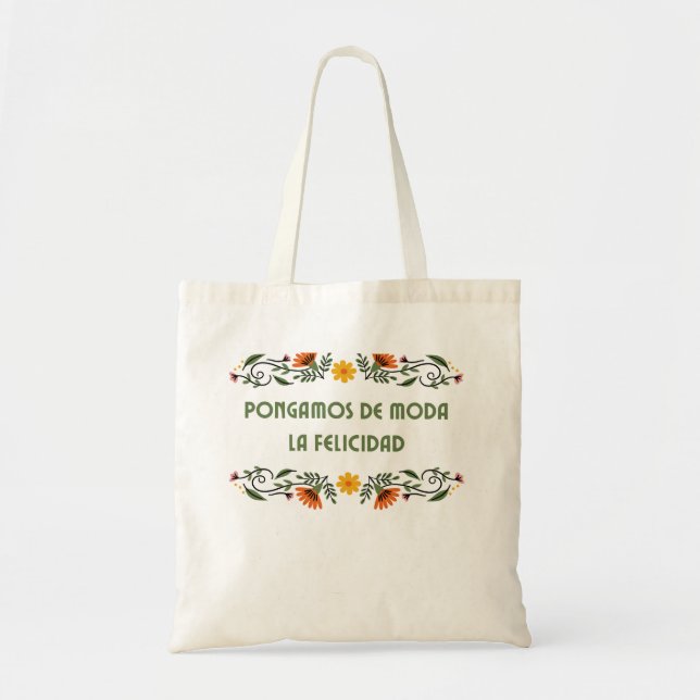 Pongamos de moda la felicidad Toque Bolsa Español (Frente)