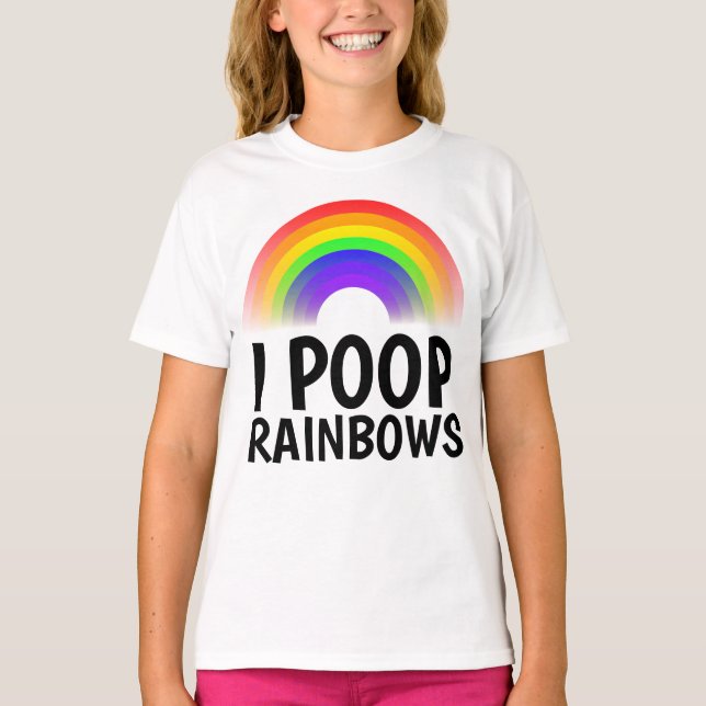 PONGO Camisetas divertidas para RAINBOWS (Anverso)