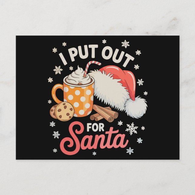 Pongo galletas para Santa Cacao Caliente Navidad (Anverso)