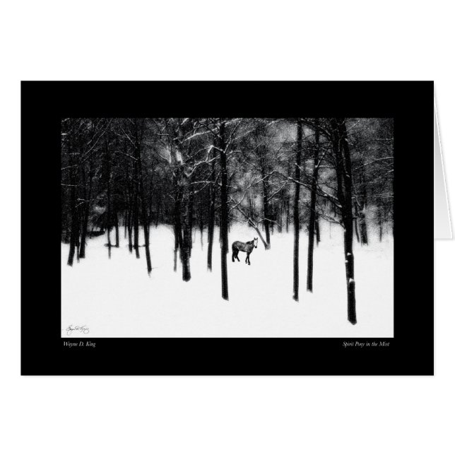 Ponía espiritual en la carta de niebla (Anverso (Horizontal))