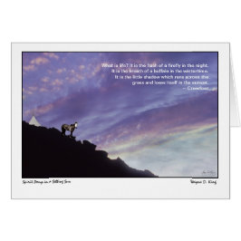 Ponía espiritual en un sol incipiente