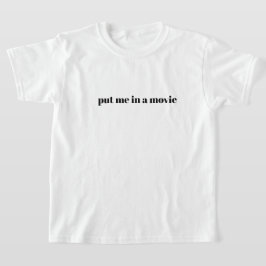 Ponme en una camiseta de la juventud de cine