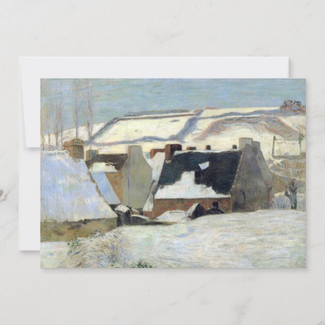 Pont-Aven Under the Snow | Paul Gauguin (Anverso)