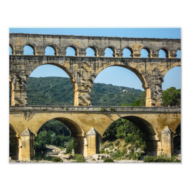 Pont du Gard, Francia - Impresión fotográfica (Frente)