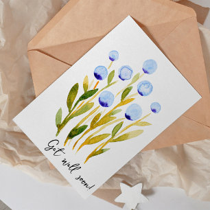 Ponte bien pronto con la tarjeta de flores de colo