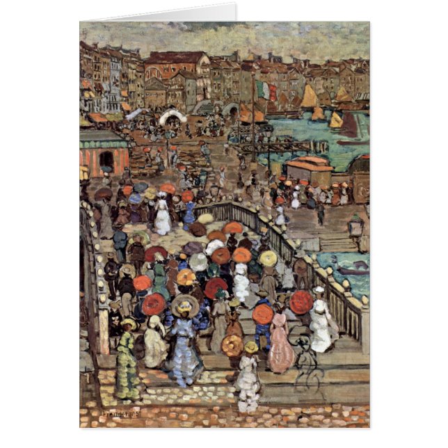Ponte Della Paglia, Venecia de Maurice Prendergast (Frente)