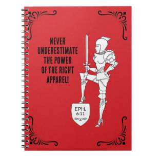 "Ponte la armadura completa" Cuaderno