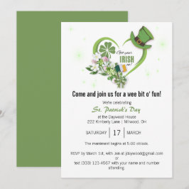 ¡Ponte Tu Irlandés! Invitación del Fiesta del Día 