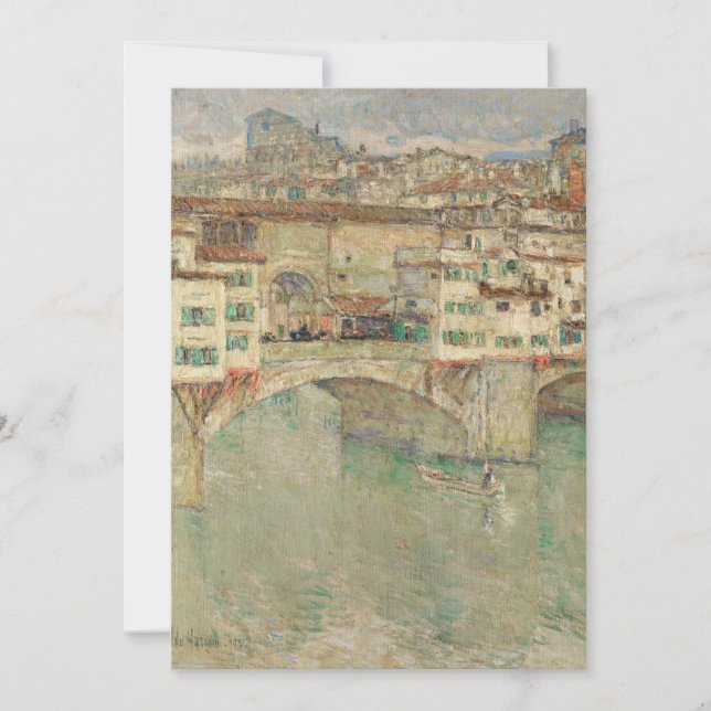 Ponte Vecchio | Childe Hassam (Anverso)