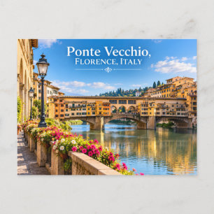 Ponte Vecchio Florencia Italia Tarjeta Postal