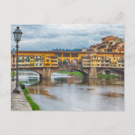 Ponte Vecchio, postal de Florencia, Italia