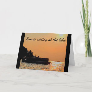 **PONTÓN EN EL LAGO** TARJETA DE CUMPLEAÑOS