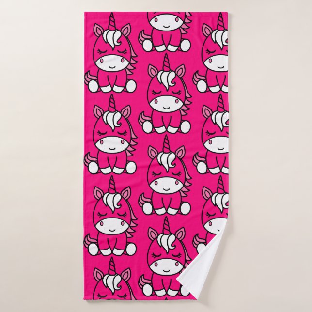 Pony de Unicornio rosa (Toalla de baño)
