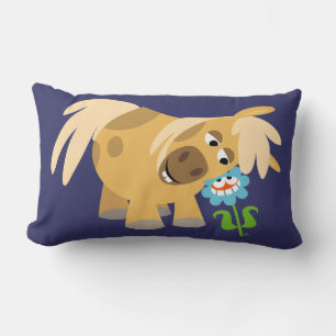 Pony Personalizado de la oferta y almohada de flor