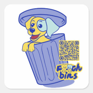 Pooch Bins Pegatina Labrador