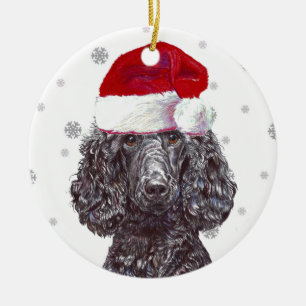 Poodle - Decoración en baudible de los Navidades d