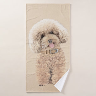 Poodle (Juguete, Miniatura) Pintura Original Perro
