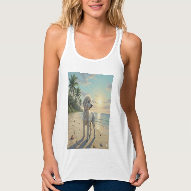 poodle tank top on the beach (Anverso)