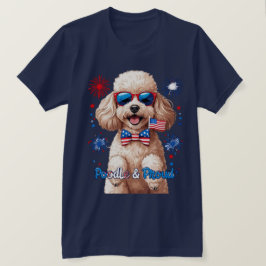 Poodle y Orgullo - camiseta de perro del 4 de juli