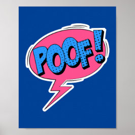 ¡Poof! Brote de cómic de arte pop capáz