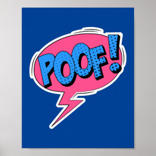 ¡Poof! Brote de cómic de arte pop capáz