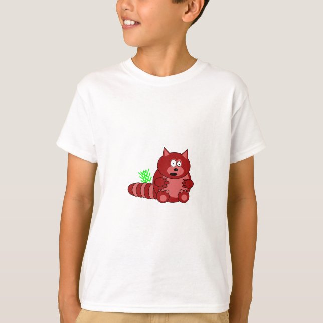 Pook la camiseta de Childs de la panda roja (Anverso)