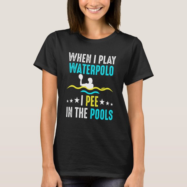 Pool Peeing Waterpolo Player Water Polo Team P (Anverso)