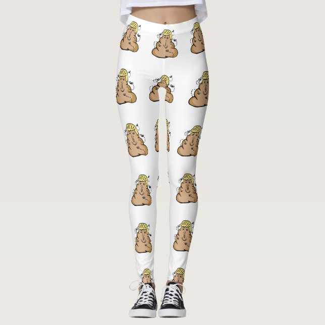poop donald trump leggings (Anverso)