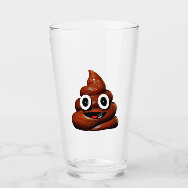 Poop, emoji, tumbler 🥃 (Anverso)