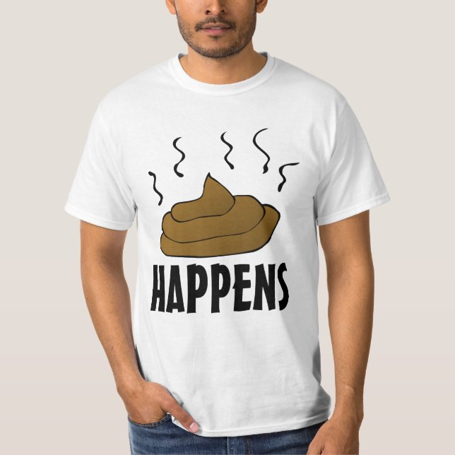 POOP SUCEDE CAMISETAS DE MENOS DIVERSOS (Anverso)