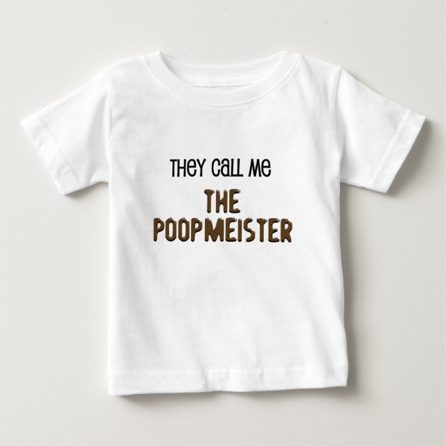 Poopmeister Funny Baby Camisetas (Anverso)