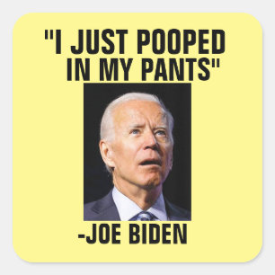 POOPY JOE BIDEN PEGATINAS