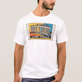 Pop-Art Atenas Partenón 1 camiseta