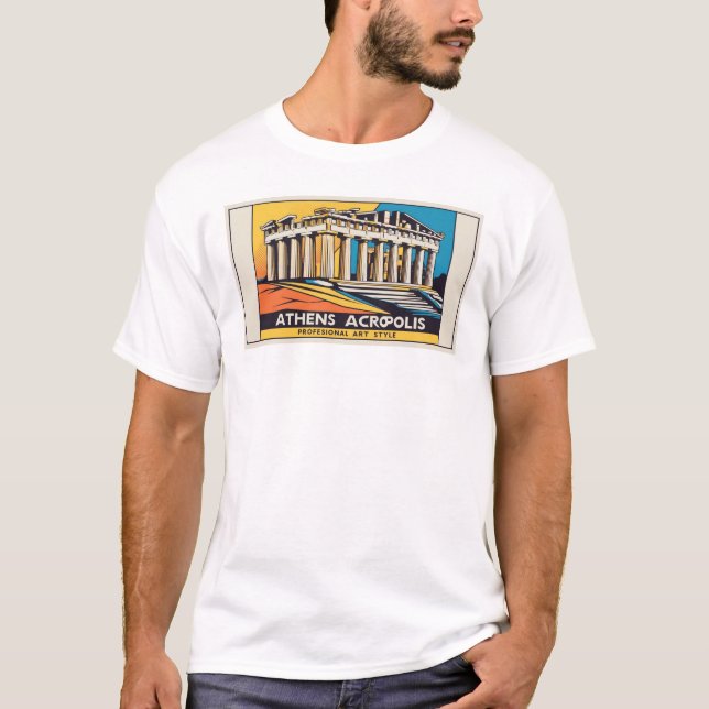 Pop-Art Atenas Partenón 1 camiseta (Anverso)