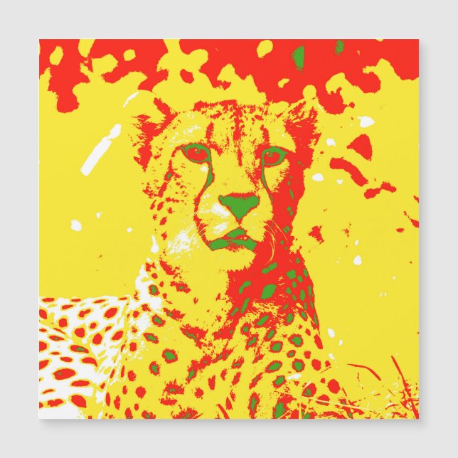 Pop Art Cheetah (Anverso)