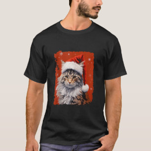 Pop Art Maine Coon Navidades Cat Tank Red Top