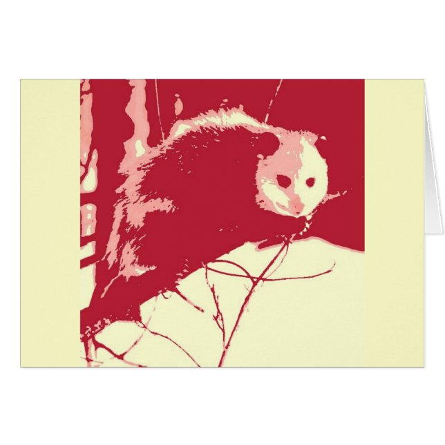Pop Art Opossum (Anverso (Horizontal))