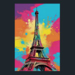 Pop Art Paris Torre Eiffel Poster Arte Pared Impri<br><div class="desc">Elevar la decoración de su casa con este Poster de la Torre Eiffel de Arte Pop. Con formas abstractas vibrantes y divertidas que le dan un toque divertido e interesante a cualquier habitación. Perfecto para su sala de estar o dormitorio cuando necesitas darle un toque de moda a tu decoración....</div>