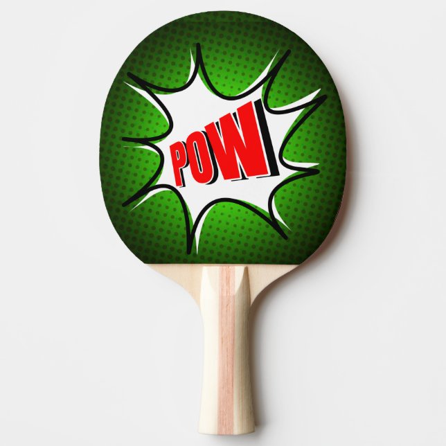 ¡Pop Art POW! Pala de ping pong (Anverso)
