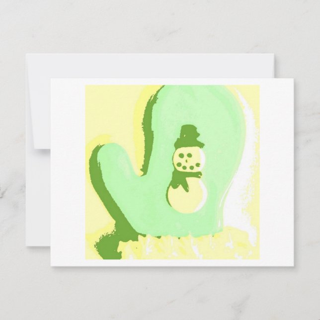 Pop Art Snowman Mitten (Anverso)
