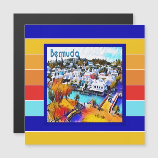 Pop Art Stripes Bermuda (Anverso/Reverso)