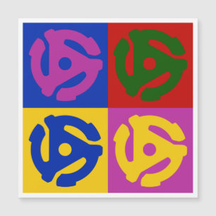 Pop Art Vinyl Record 45 RPM Insertar