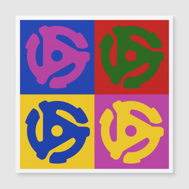 Pop Art Vinyl Record 45 RPM Insertar (Anverso)