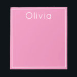 Pop brillante de Bloc de notas personalizado de co<br><div class="desc">Este moderno bloc de notas presenta un color brillante y su personalización en la parte superior. Utilice la plantilla para agregar el texto del personalizado.</div>