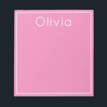 Pop brillante de Bloc de notas personalizado de co<br><div class="desc">Este moderno bloc de notas presenta un color brillante y su personalización en la parte superior. Utilice la plantilla para agregar el texto del personalizado.</div>