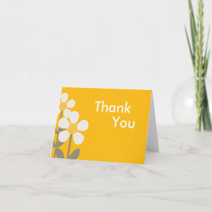 POP DAISY Yellow Folded Nota de agradecimiento