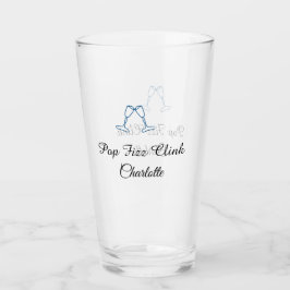 Pop fizz clink blue champagne bottle new year