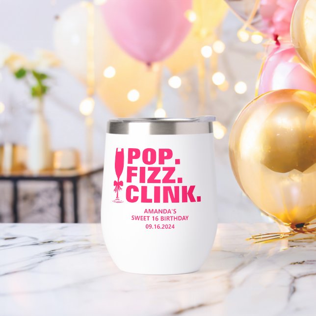 Pop Fizz personalizado Clink Sweet 16 Party Favors (Despedida de soltero)