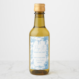 Pop It Blue White Toile de Jouy Bear Baby Shower