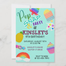 Pop It Bubble Fidget Toy Birday